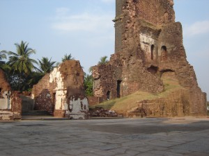 "Ruins in Old Goa"