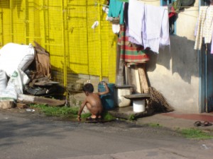 "Washing in Fort Kochi"